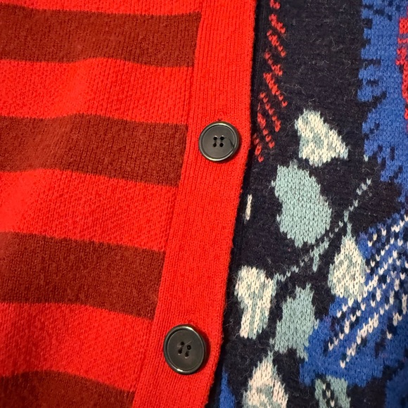 Farm Rio Forest Striped Cardigan Patchwork Floral Knit Sweater Womens S - Picture 7 of 12